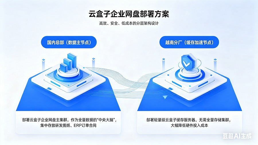 越南云盘搭建,中国-越南跨境云盘搭建方案,出海制造业企业网盘搭建