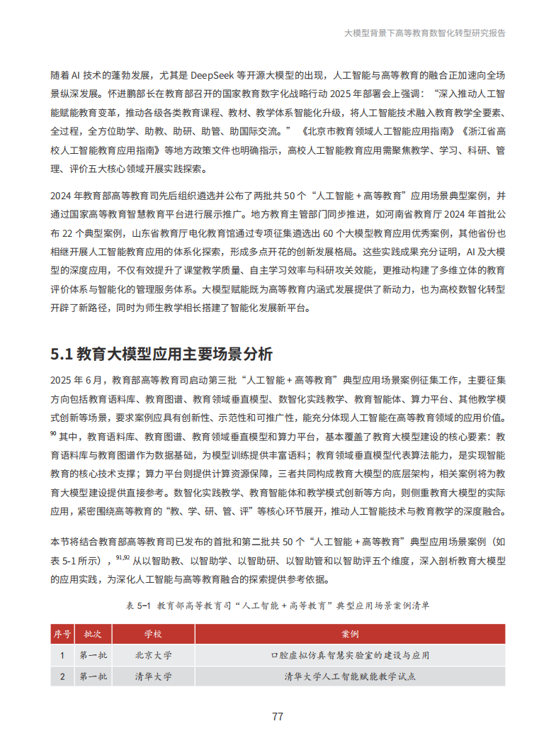 《大模型背景下高等教育数智化转型研究报告》PDF下载